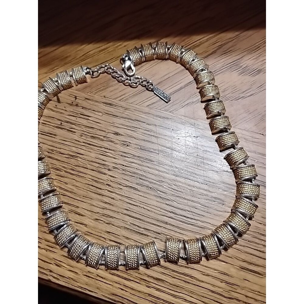 Napier Gold and silver tone necklace 18"  J-1
